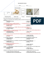 Diagnostic Exam