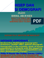 Konsep Dan Definisi Demografi - PPT Partemuan 1