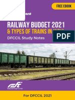 Railway Budget List of Trains