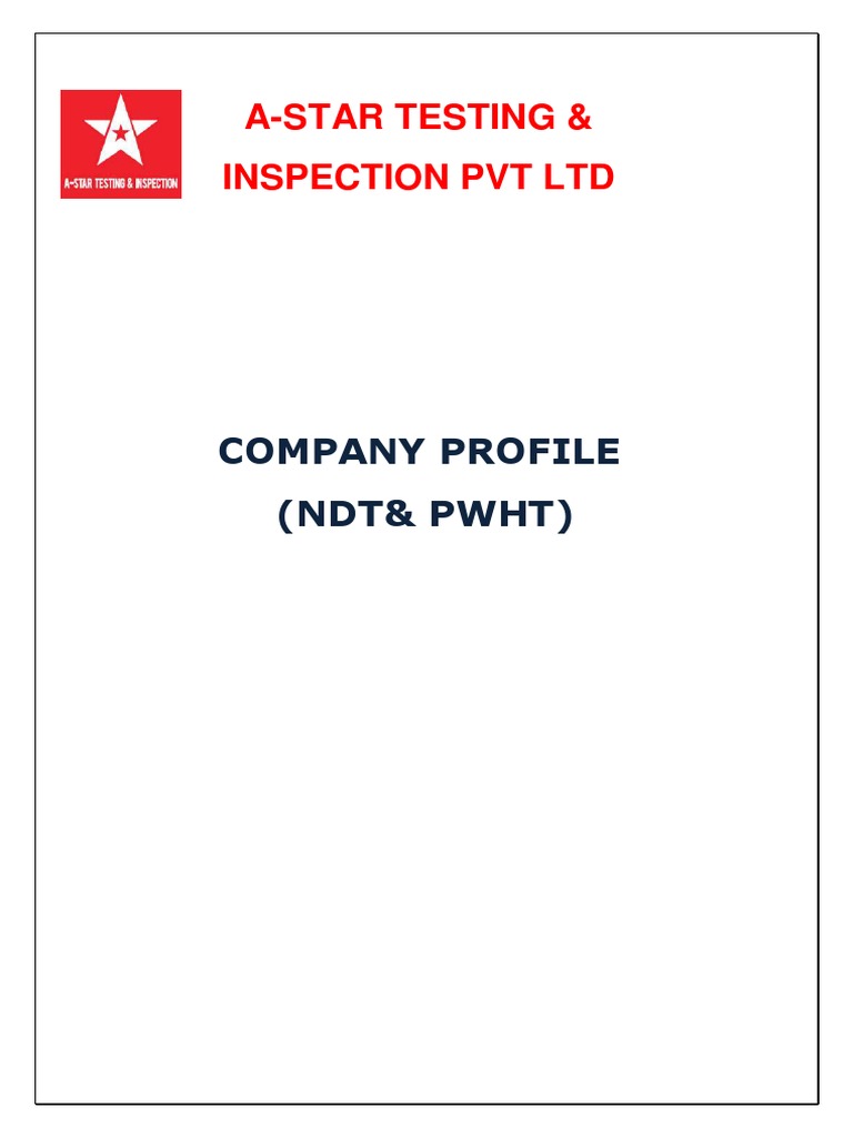 A-Star Testing & Inspection Profile | PDF | Insurance | Liability Insurance