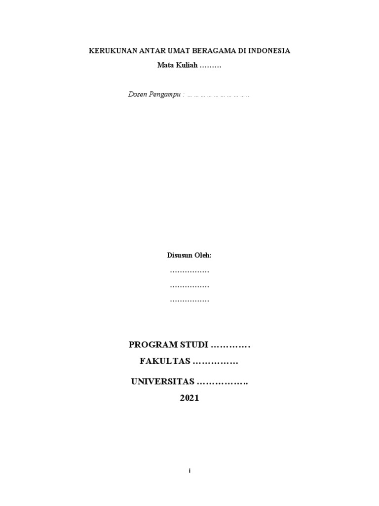 Kerukunan Antaragama di Indonesia