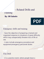 Emergency-Related Drills and Training: By: JM Sabatin