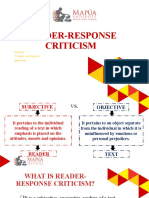 CO3 Reader Response Criticism