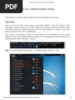 Kali Linux - Website Penetration Testing - Tutorialspoint