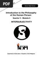 Introduction To The Philosophy of The Human Person: Intersubjectivity