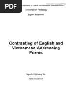 Download Contrasting of English and Vietnamese Addressing Forms by xuxunguyen SN52994204 doc pdf