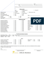 Ficha de Anamnese Voluntario