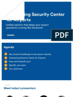 Security Center For Airports Presentation