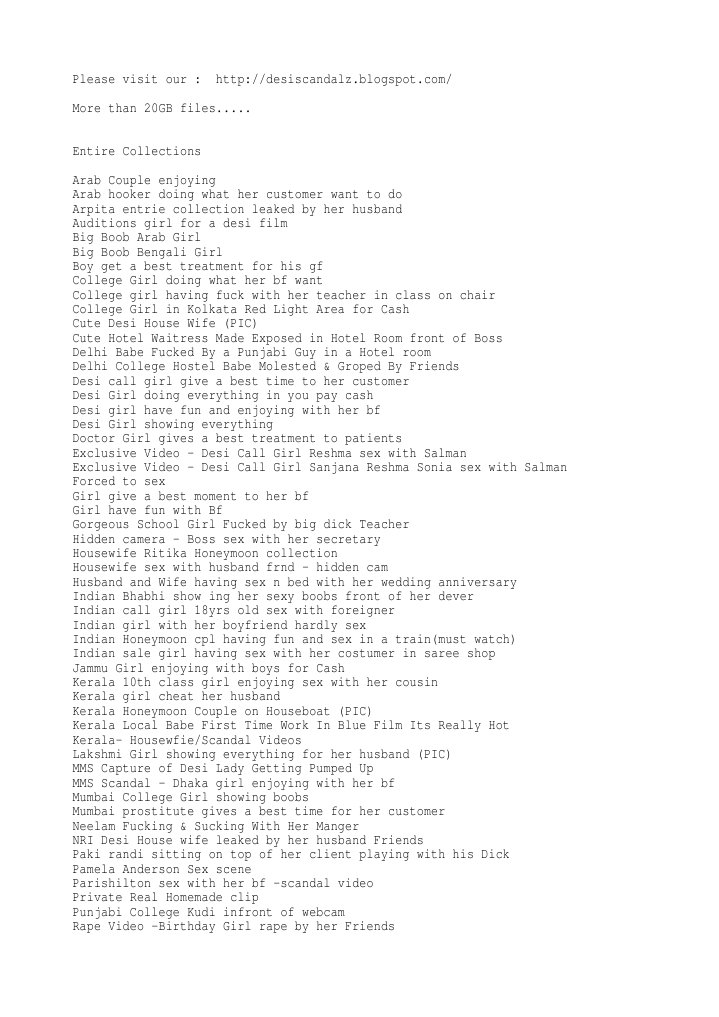 Desi School Girl Sex Scandals Collection PDF Virginity Human  