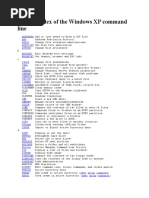 An A-Z Index of The Windows XP Command Line