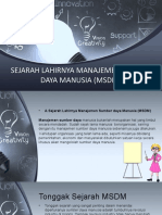 1.sejarah Lahirnya MSDM