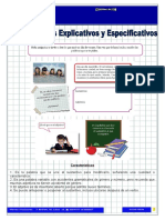 11.los Adjetivos Explicativos y Especificativos para Cuarto Grado de Primaria PDF