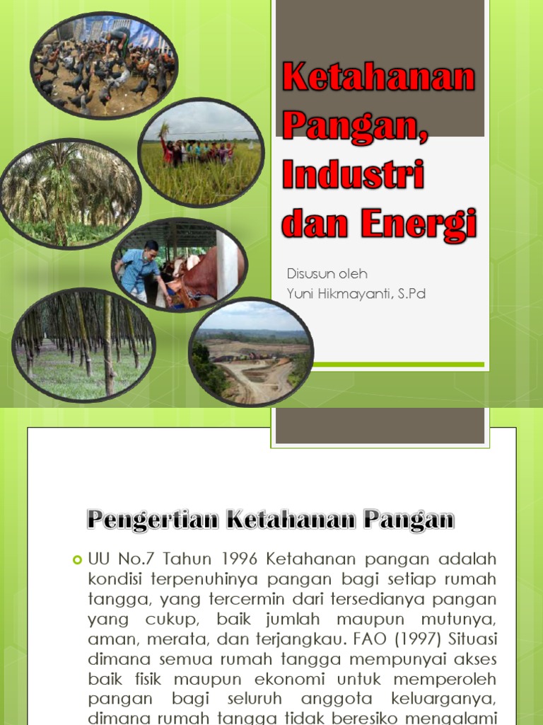 Definisi dan Aspek Ketahanan Pangan | PDF | Kesehatan Holistik ...