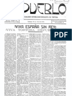 L'exemplar del periòdic republicà 'El Pueblo' del 18 d'abril del 1931