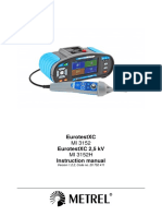 Metrel MI 3152 Eurotest XC User Manual