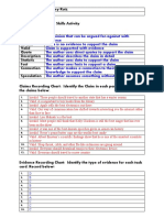 Claims and Evidence Skills Activity Worksheet 1