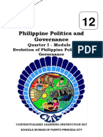 Philippine Politics and Governance: Quarter I - Module 5