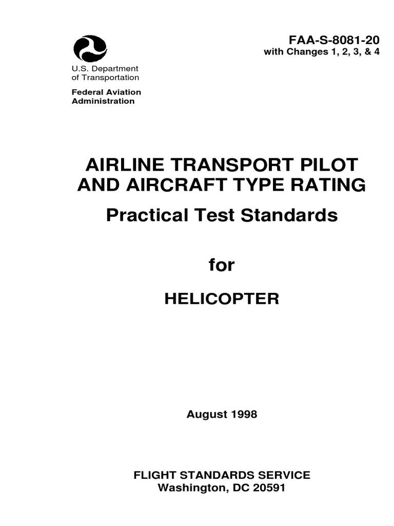 Airline Transport Pilot and Aircraft Type Rating Practical Test