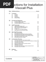 Instructions For Installation Visocall Plus: Blatt Titel/Beschreibung