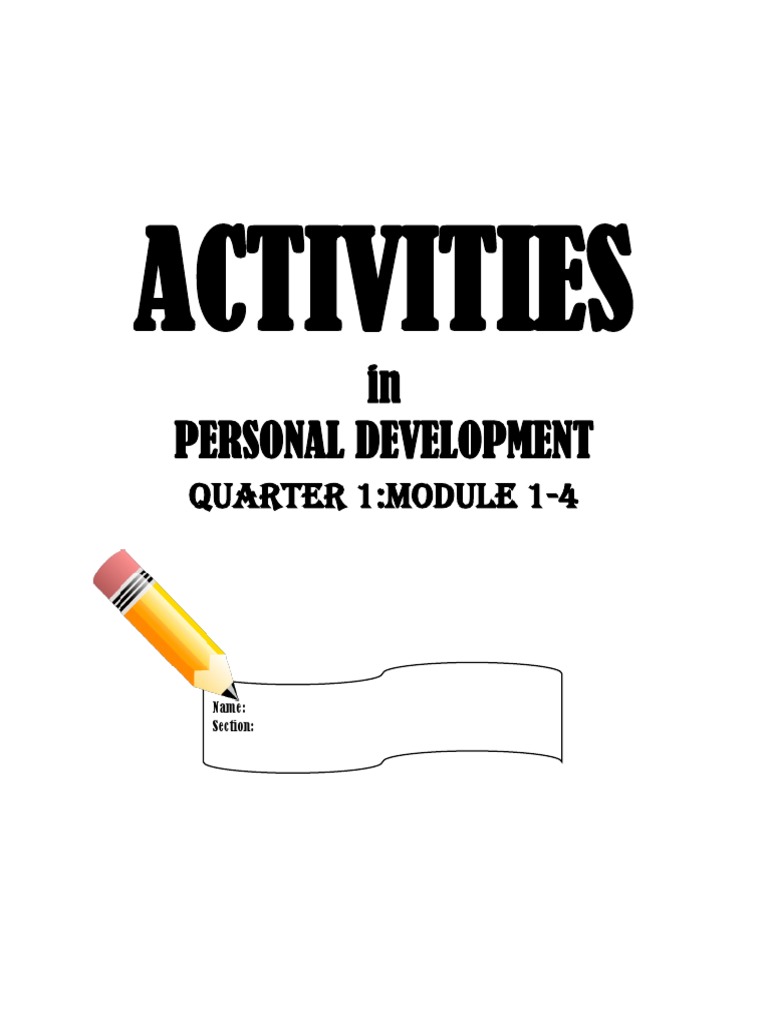 Personal Development Activities Q1 | PDF | Stress (Biology) | Emotions