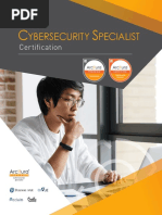 Ybersecurity Pecialist: Certification