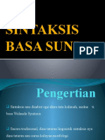 SINTAKSIS BASA SUNDA