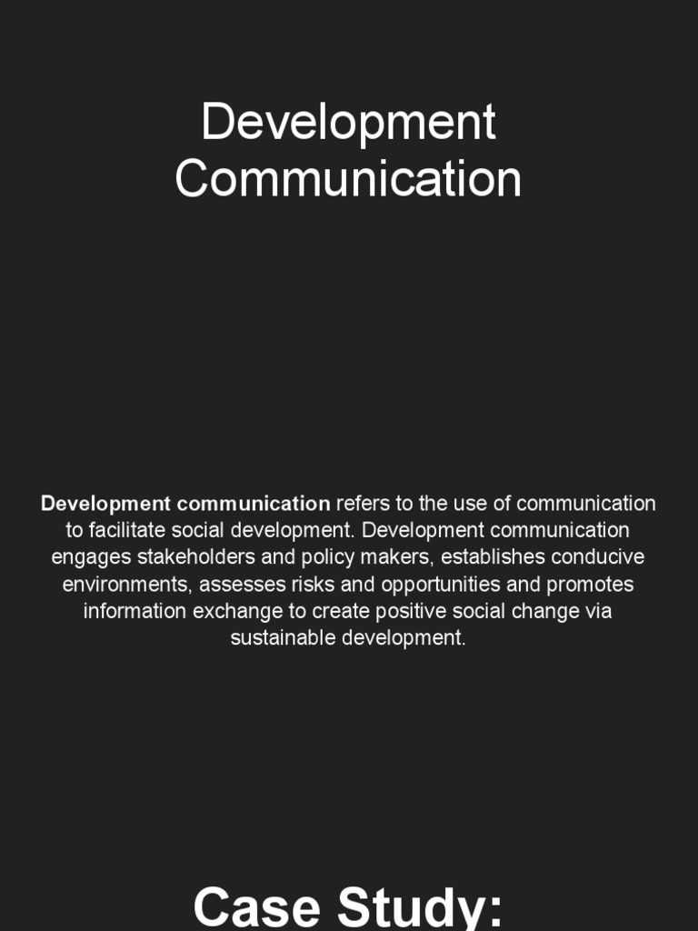 Development Communication in Literacy Programs | PDF