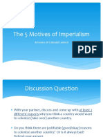 5 Motives of Imperialism PPT 2021