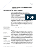 Study On Styrene Butadiene Styrene Modified Asphalt Binders Relaxation at Low Temperature