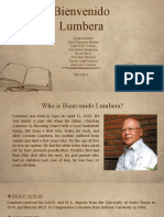 Who is Bienvenido Lumbera