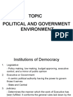 T - 4 Political and Government Envt