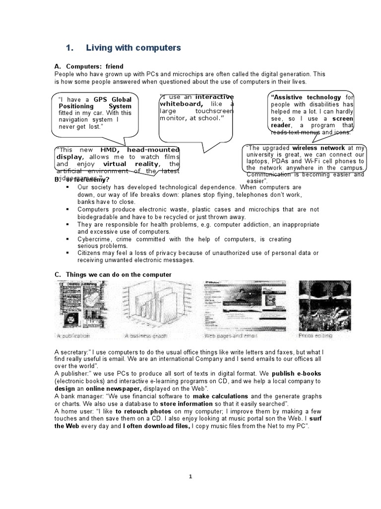 Lesson of Technical English (Autoguardado) | PDF | Personal Computers ...