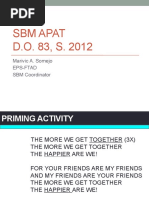 SBM Apat D.O. 83, S. 2012: Marivic A. Somejo Eps-Ftad SBM Coordinator