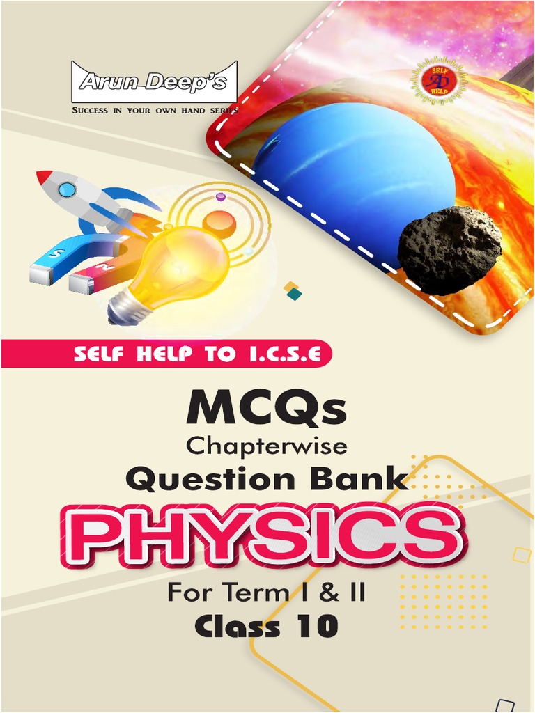 ICSE Class 10 Physics MCQs Guide | PDF | Force | Torque