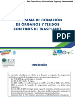 Presentación Programa de Donación de Órganos Ytejidos