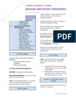 Sample Consideration and Special Procedures: Principles of Medical Technology 2 - Lecture