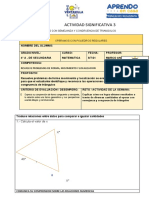 3° A,, Fich. Trab Operamos Con Smejanza y Congruencia de Triangulos