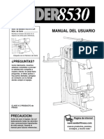 Weider 8530 System Wesy8730 Manual de Usuario