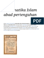 Matematika Islam Abad Pertengahan - Wikipedia Bahasa Indonesia, Ensiklopedia Bebas