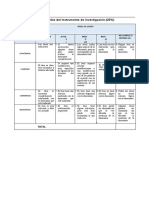 Rúbrica de Evaluación - Validez de Instrumento