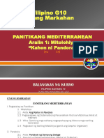 FILIPINO G10 - Aralin 1 - Mitolohiyang Griyego - Ang Kahon Ni Pandora