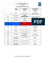 Cronograma Septiembre