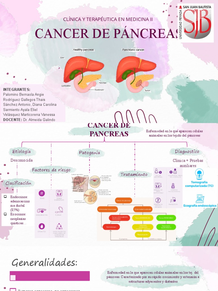 Cáncer de Páncreas: Diagnóstico y Tratamiento | PDF | Cáncer | Páncreas