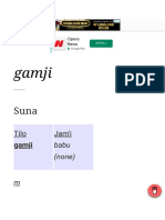 Gamji - HausaDictionary - Com Hausa English Transl