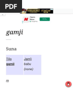 Gamji - HausaDictionary - Com Hausa English Transl