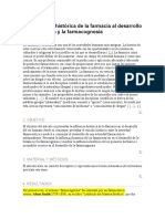 Contribución Histórica de La Farmacia Al Desarrollo de La Botánica y La Farmacognosia