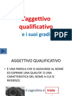 L'aggettivo Qualificativo