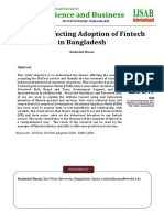 Science and Business: Factors Affecting Adoption of Fintech in Bangladesh