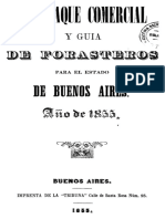 BaANH47923 Almanaque Comercial y Guia de Forasteros Para El Estado de Buenos Aires 1855