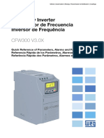 WEG CFW300 Quick Reference of Parameters 10006257607 en Es PT